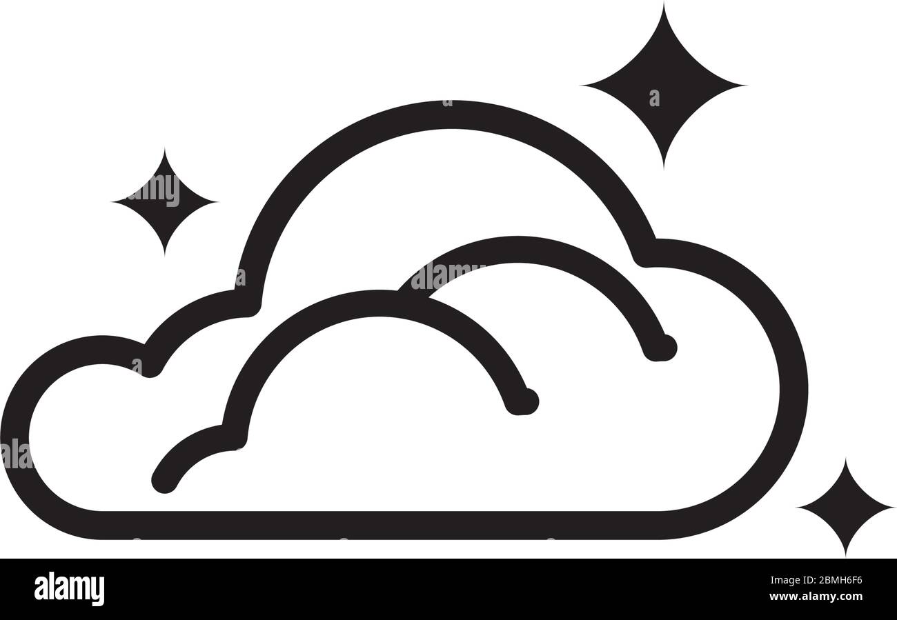 Cloud icon design template vector isolated Stock Vector Image & Art - Alamy