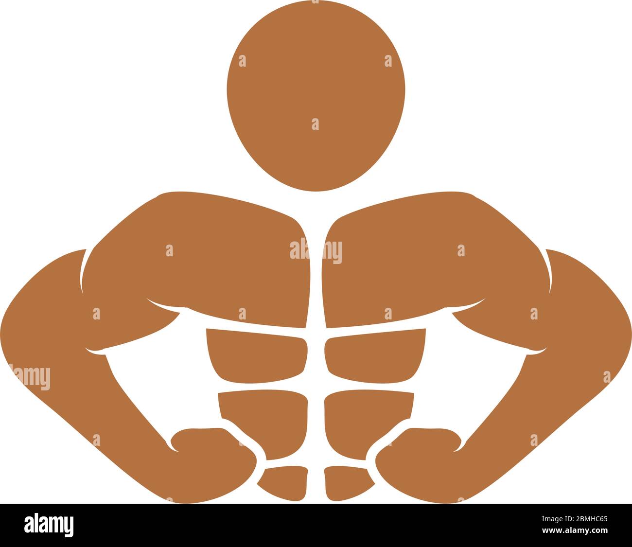 Bodybuilding icon design template vector isolated Stock Vector