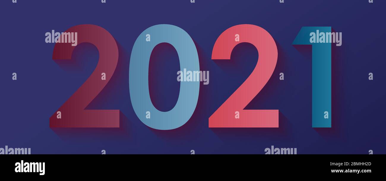 Abstract 2021 new year festival postcard artwork background. Use for ad, poster, artwork, template design, print. illustration vector eps10 Stock Vector