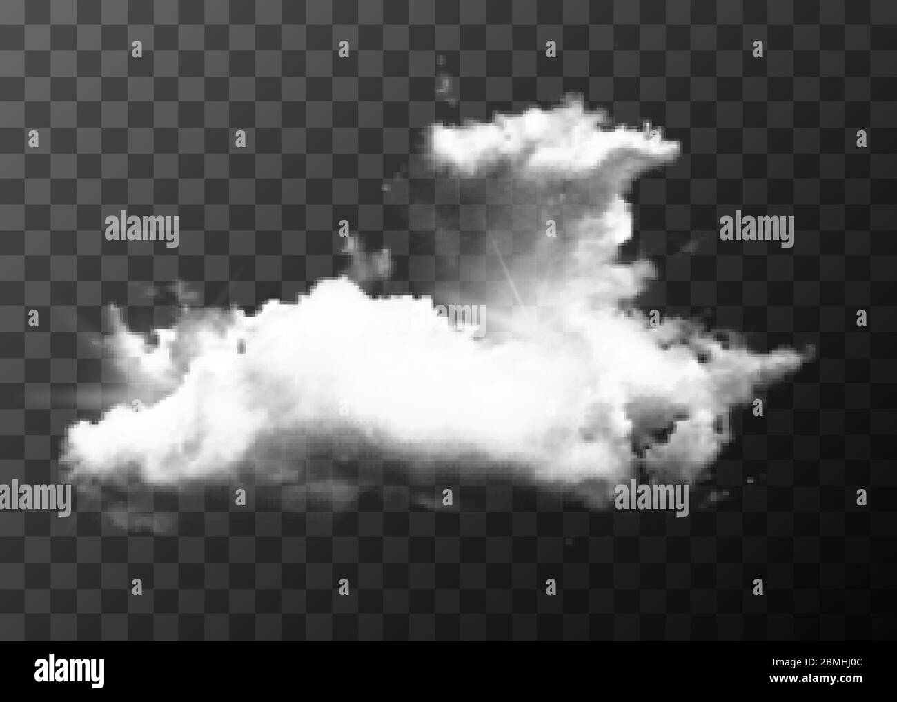 Detailed realistic cloud on transparent Stock Vector Image & Art Alamy