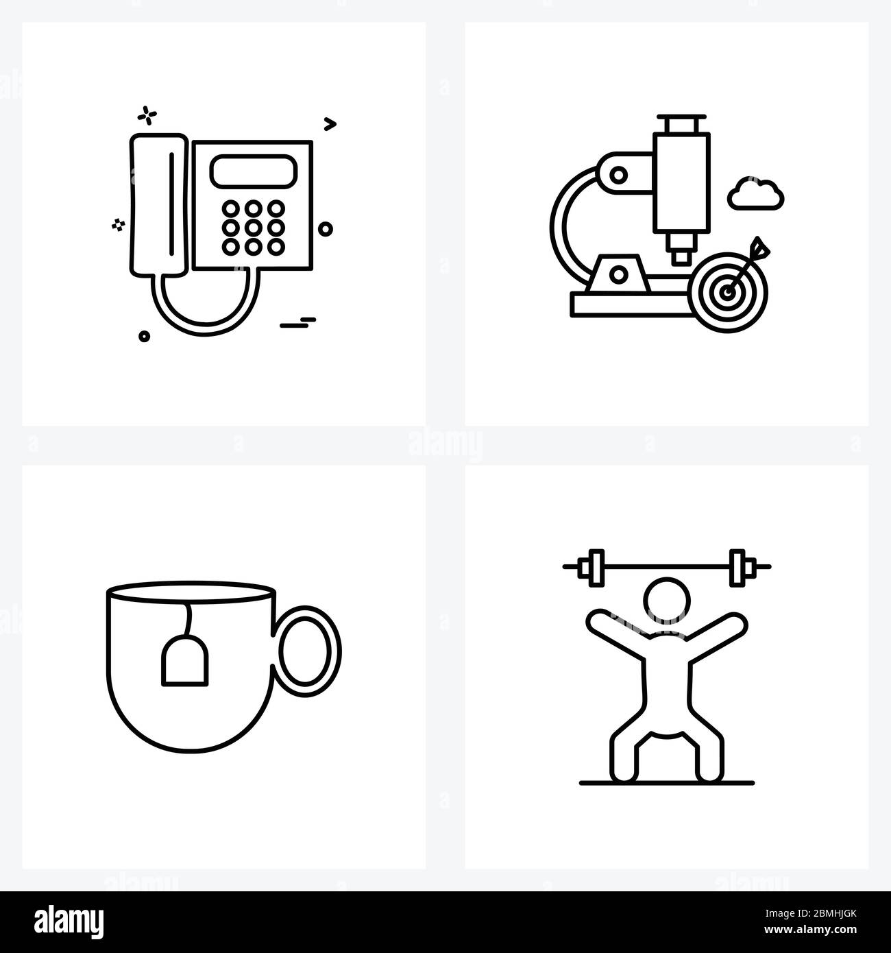Gym and coffee Stock Vector Images - Alamy