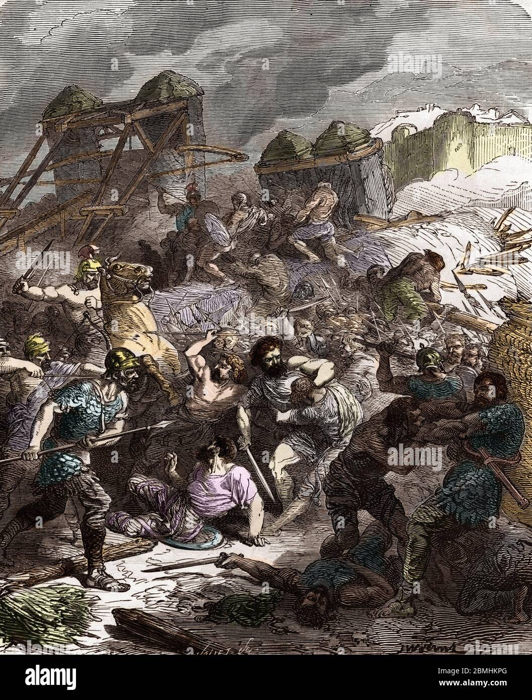 Guerre Des Gaules Le Siege D Alesia En 52 Avant JC Bataille guerre-des-gaules-le-siege-d-alesia-en-52-avant-jc-bataille