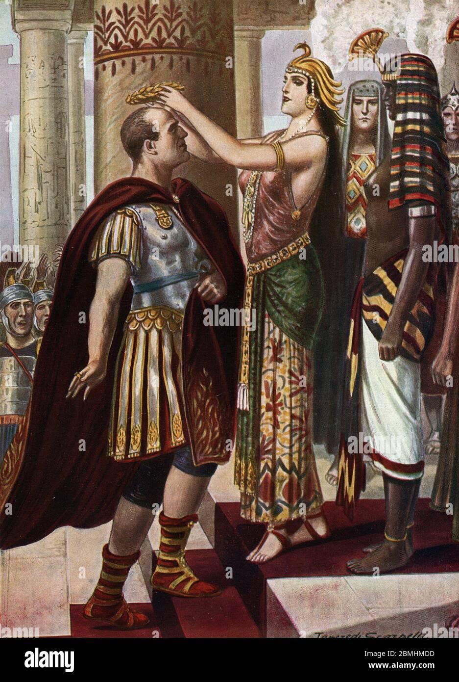 cleopatre et cesar la rencontre