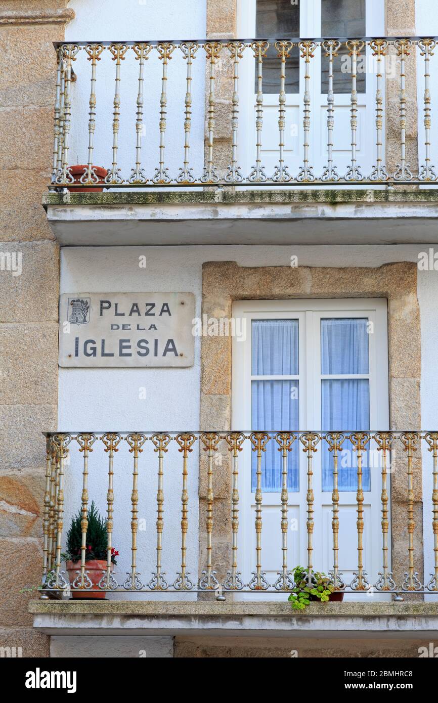 Plaza De La Iglesia,Vigo,Galicia,Spain,Europe Stock Photo