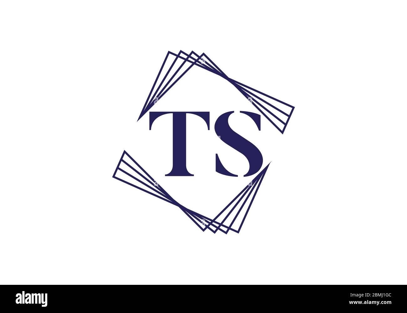 Initial Monogram Letter T S Logo Design Vector Template. Graphic ...