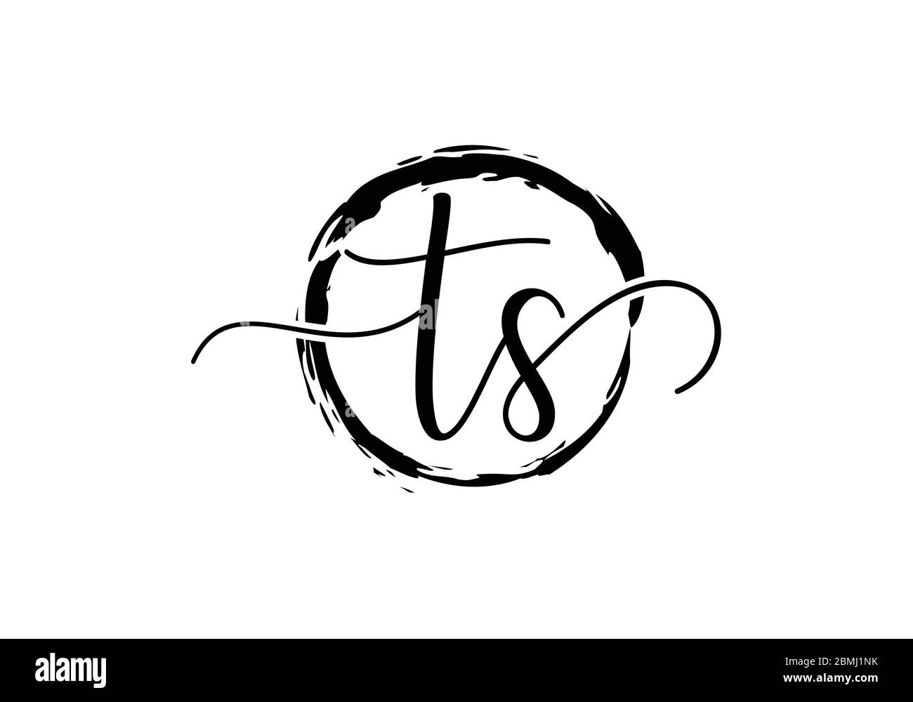 Initial Monogram Letter T S Logo Design Vector Template. Graphic ...