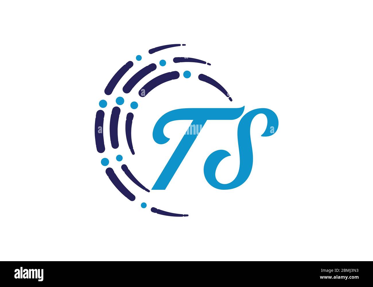 Initial Monogram Letter T S Logo Design Vector Template. Graphic ...