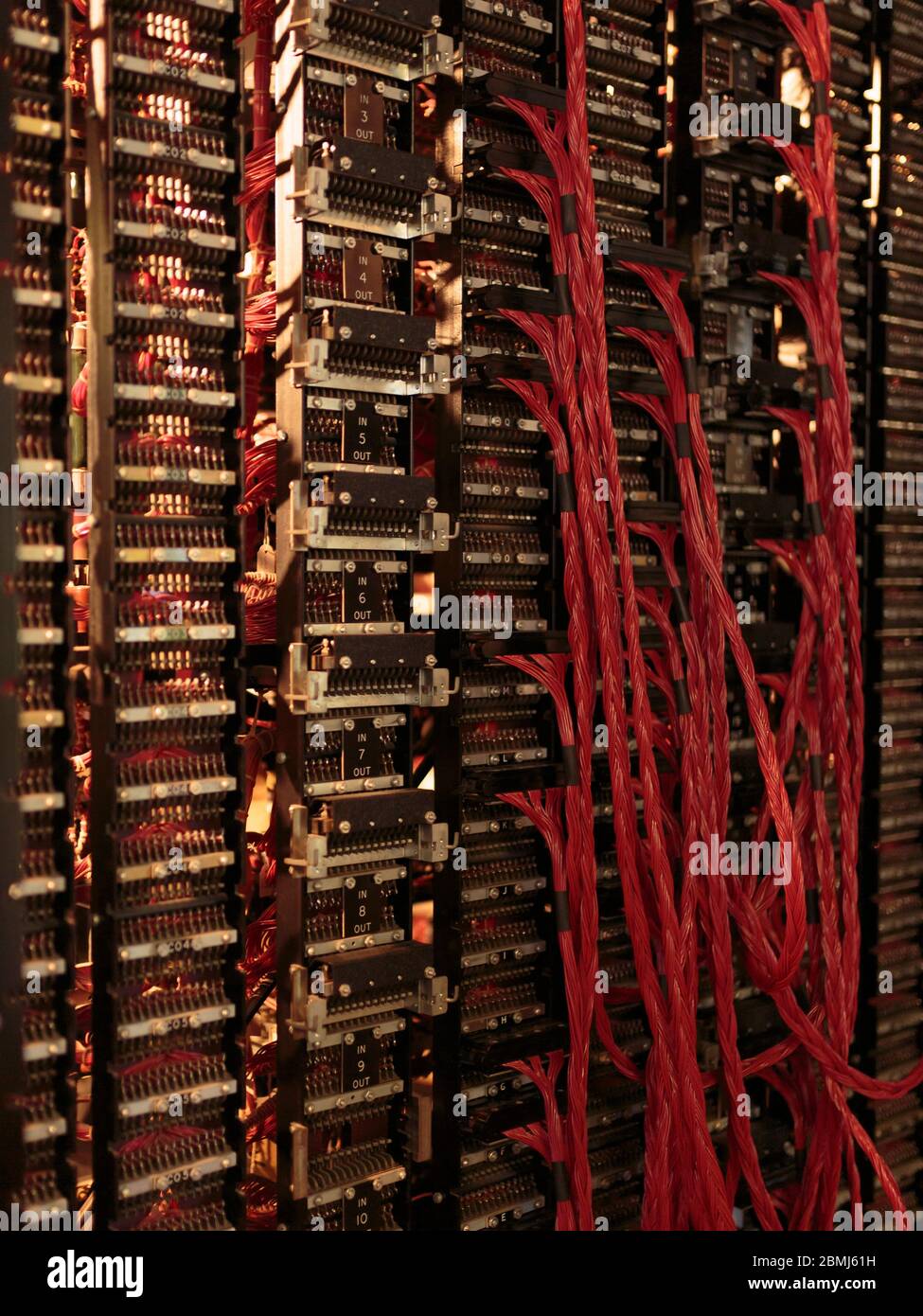 Bombe decoding machine at WWII Code Breaking Museum, Bletchley Park,  Bletchley, Milton Keynes, England Stock Photo