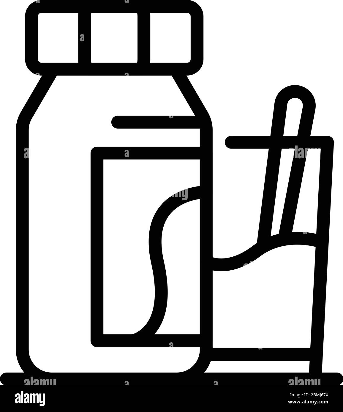 Empty glass potion icon Stock Vector Images - Alamy