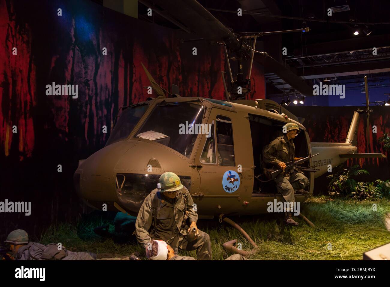 Displays at the Special Operations Museum in Fayetteville, NC Stock Photo