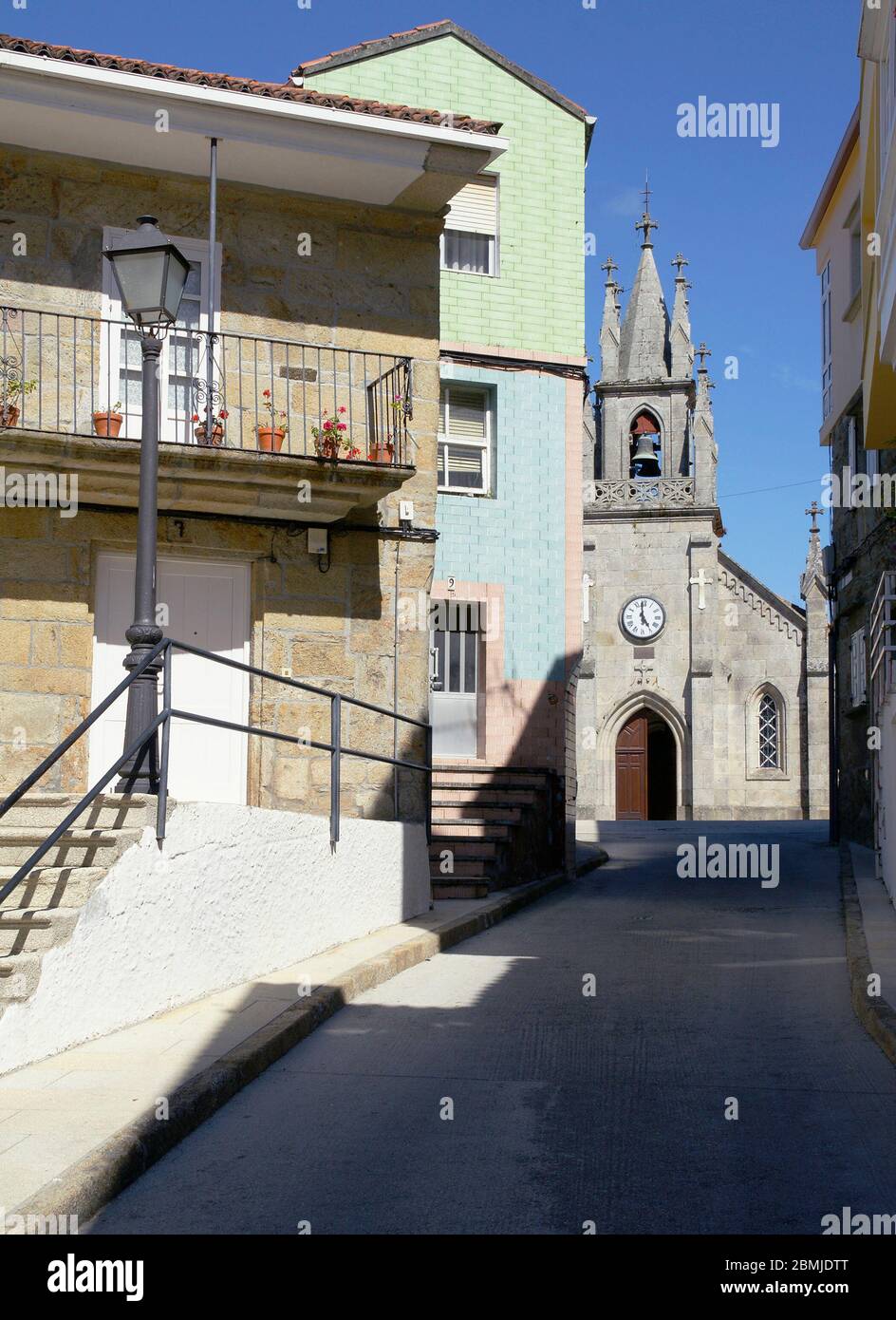 Iglesia de San Marcos. Corcubión. La Coruña. Galicia. España Stock Photo