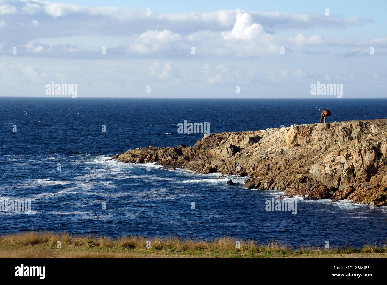 Caracola en el paseo marítimo de La Coruña. Galicia. España Stock Photo