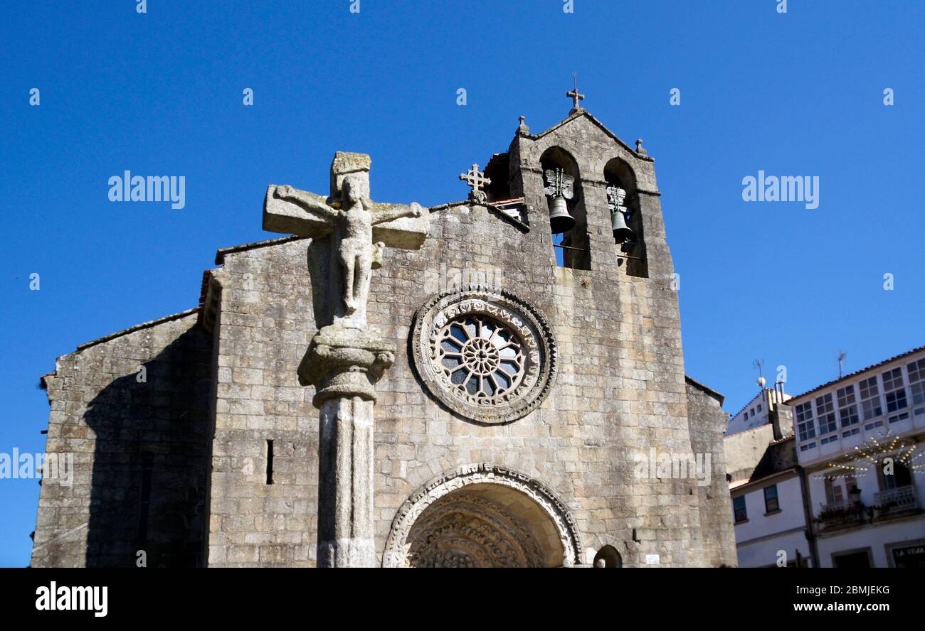Iglesia de Santa María del Azogue. Betanzos. La Coruña. Galicia. España Stock Photo