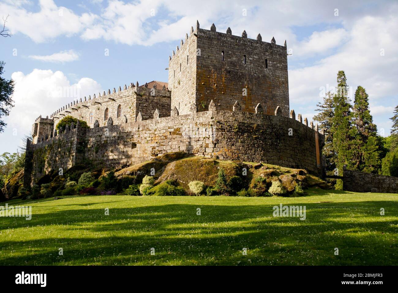 Castillo de Sotomayor en las Rías Baixas. Pontevedra. Galicia. España Stock Photo