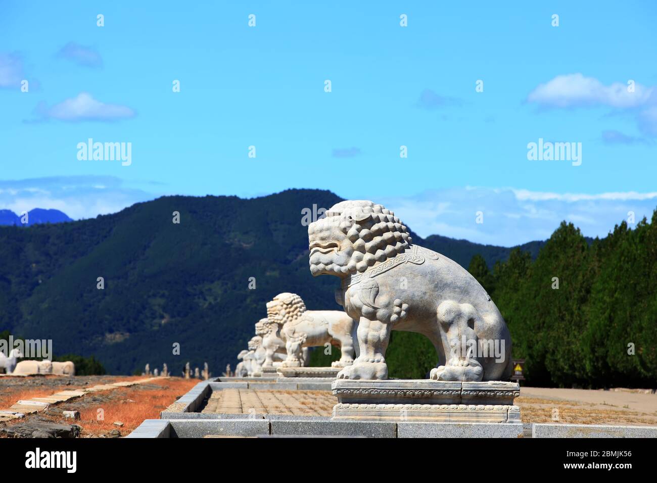 The ancient Chinese stone carving Stock Photo