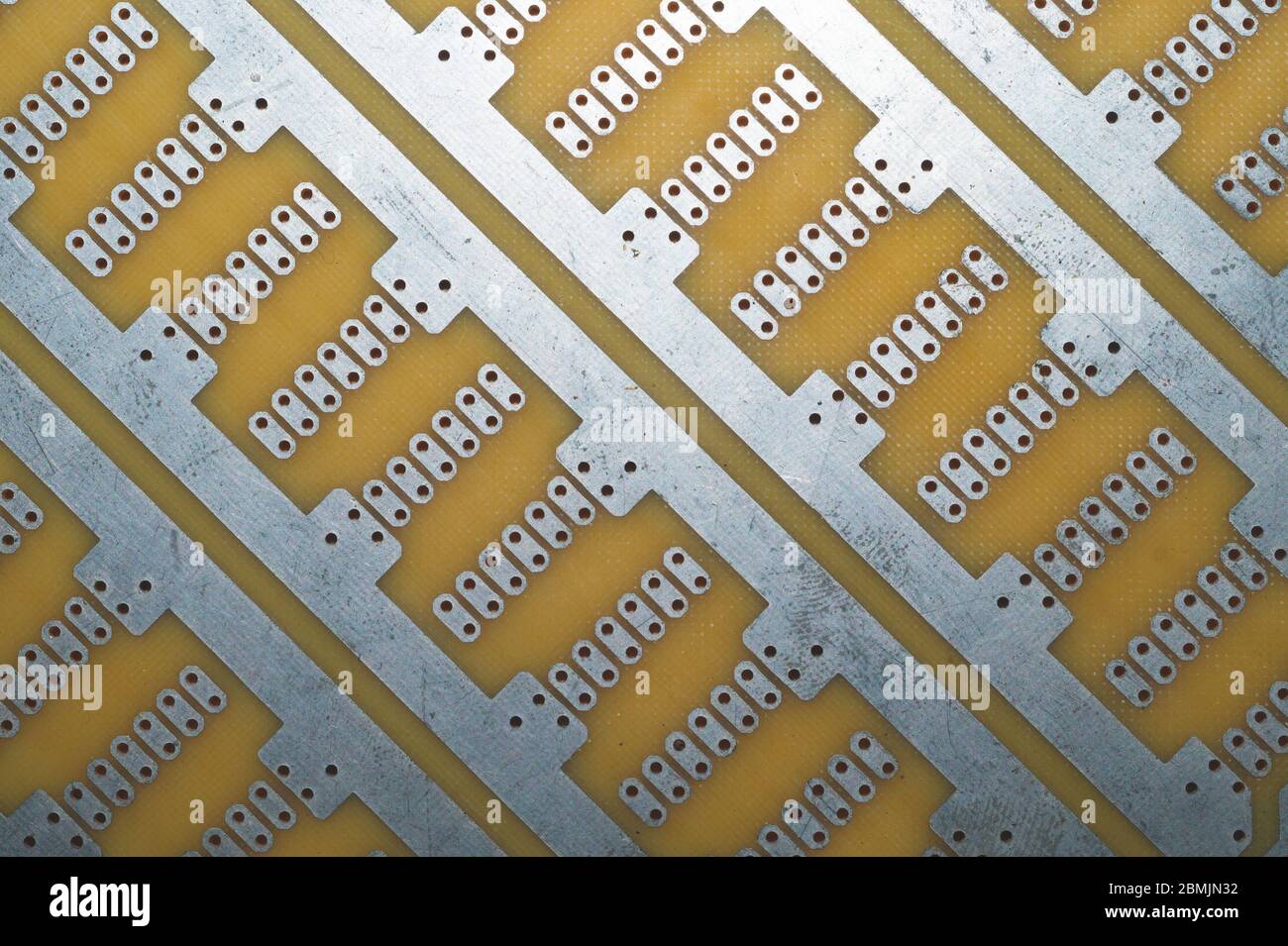 Printed circuit board without elements. textolite surface. template for