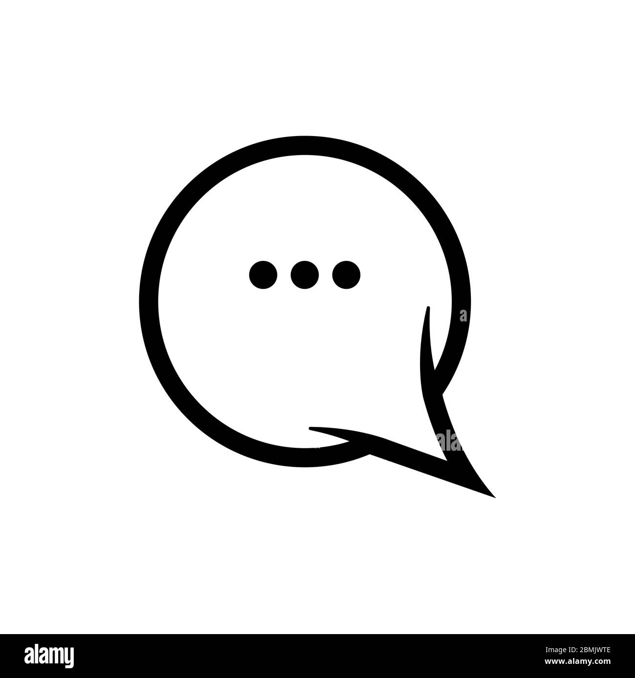 Speech bubble icon vector graphic design illustration Stock Vector ...