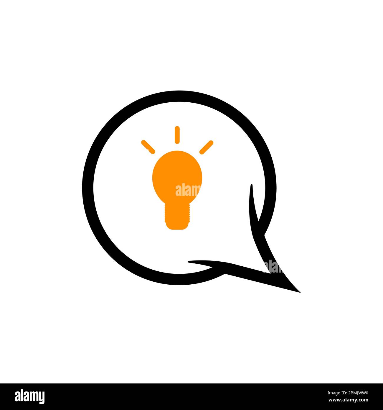 bubble chat idea vector graphic design illustration Stock Vector