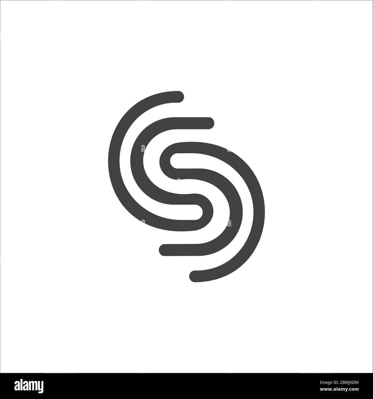 Initial letter ss logo or s logo vector design template Stock Vector