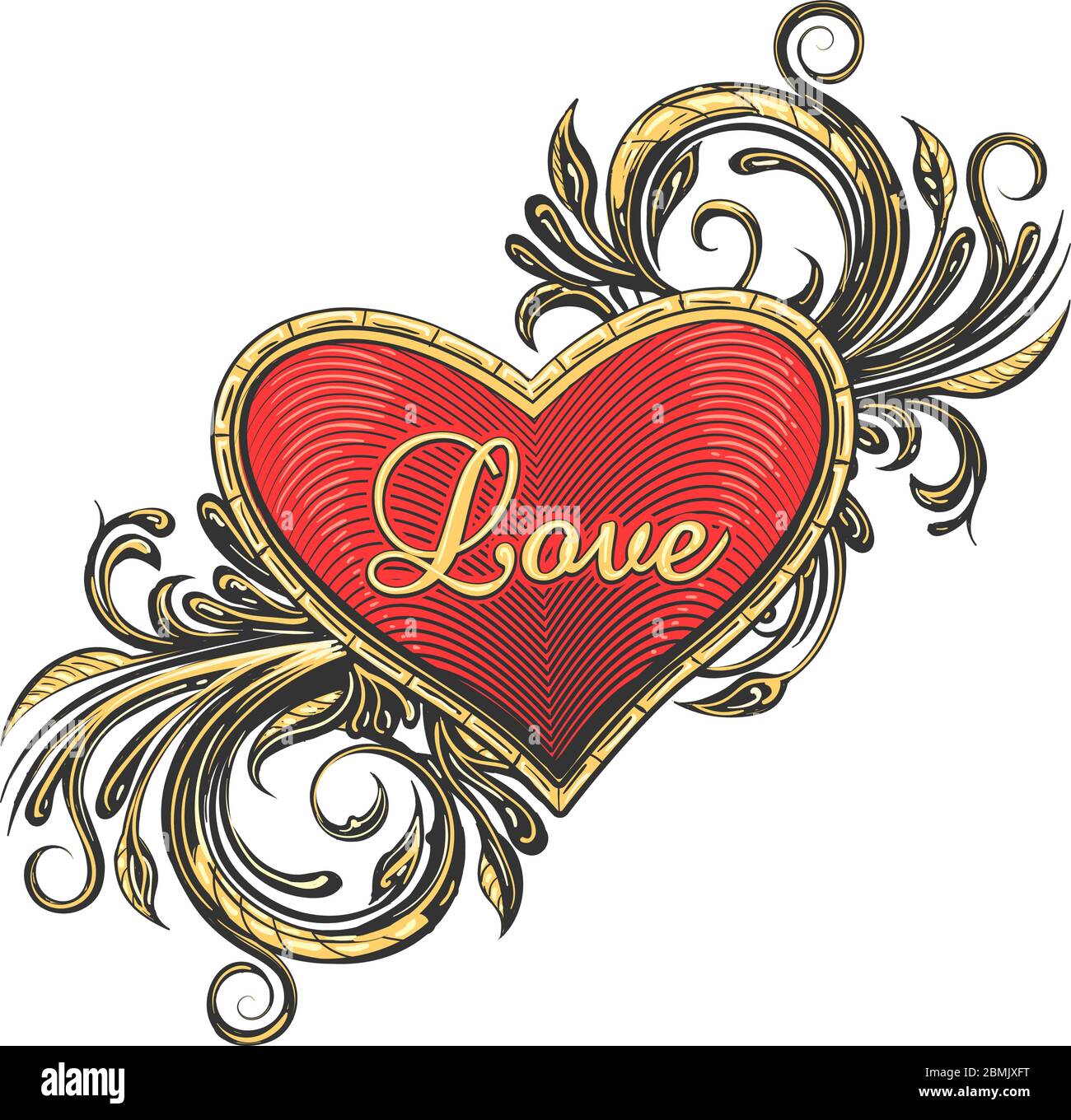 Word love tattoo hi-res stock photography and images - Alamy