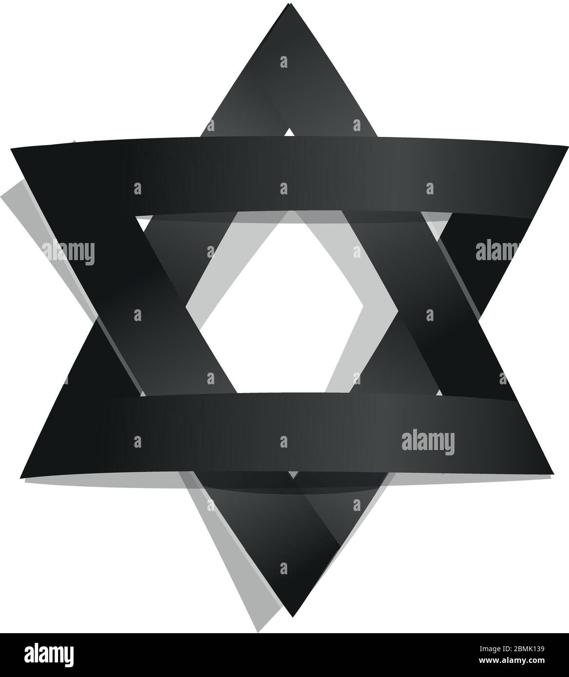 salomon star david seal jews jewish hexagram Stock Vector