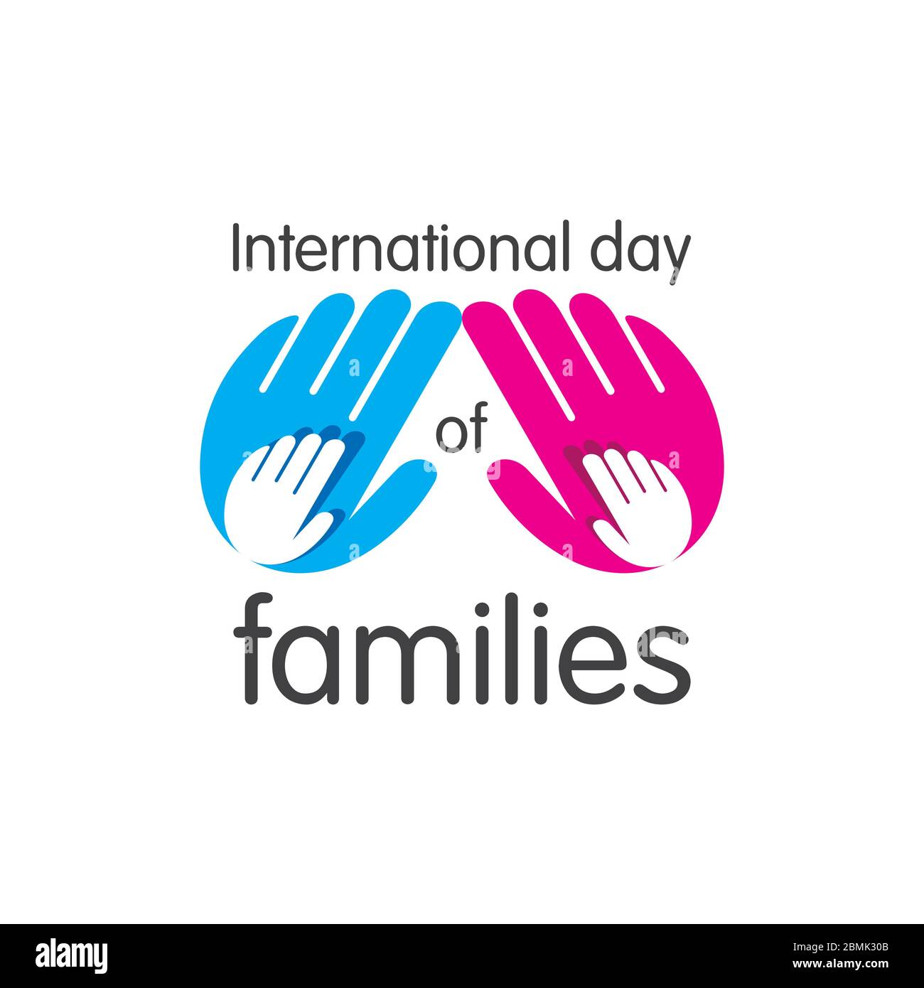 international day of families day illustration vector design Stock