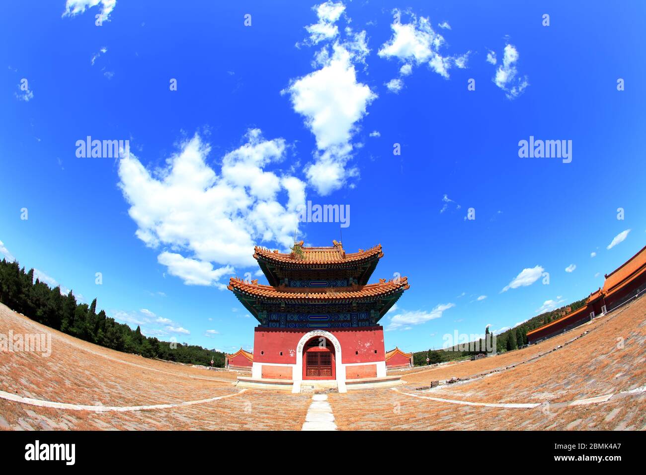 China in the qing dynasty emperor mausoleum, clear dongling Stock Photo