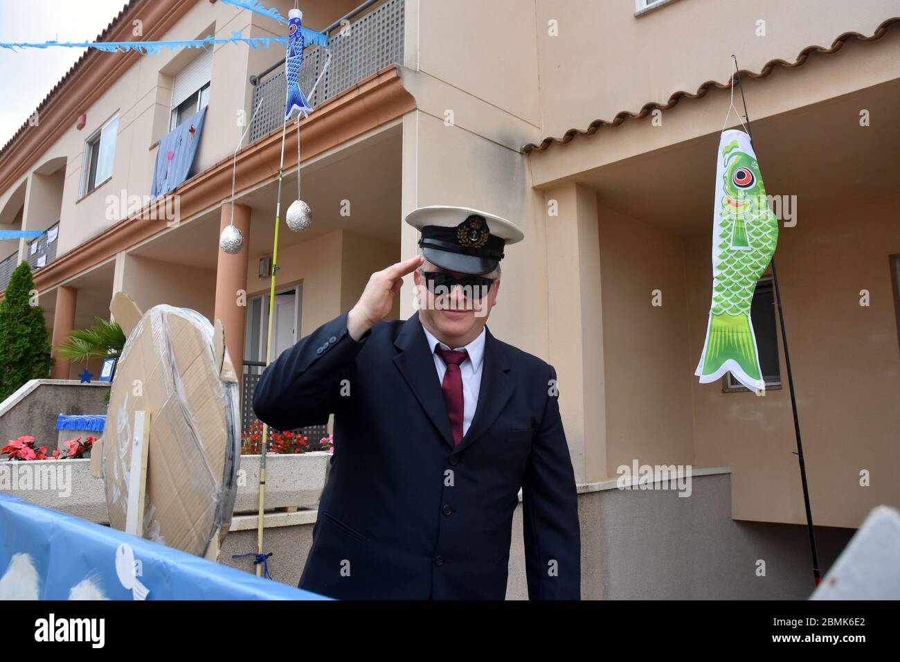 Love Boat Series High Resolution Stock Photography And Images Alamy https www alamy com vendrell spain 09th may 2020 a man dressed as a captain of the boat character from the tv series the love boat perform to encourage their neighbours during the confinementresidents of mas den gual neighbourhood perform and applause at 8 pm to encourage their neighbours during the confinement amid coronavirus crisis this time they have chosen the theme of the television series the love boat and the characters of peter pan as they celebrate the beginning of phase 1 credit sopa images limitedalamy live news image356922666 html