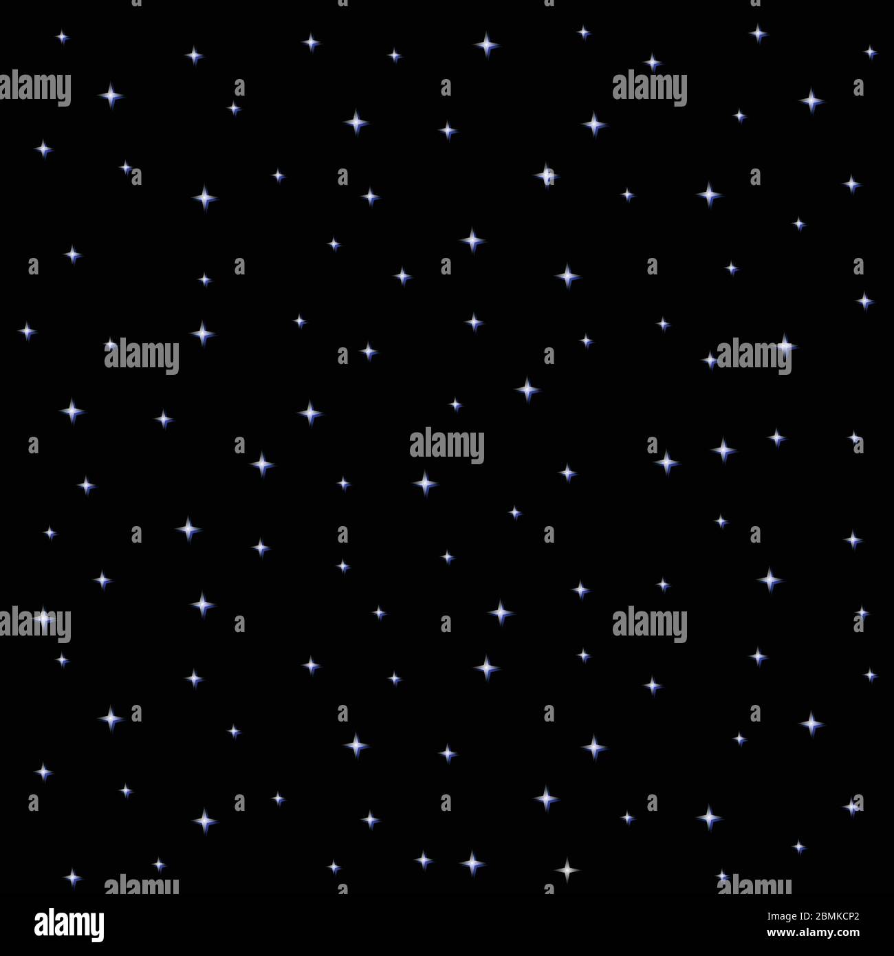 Starry Night Sky Square on Black Background Vector Illustration Stock ...