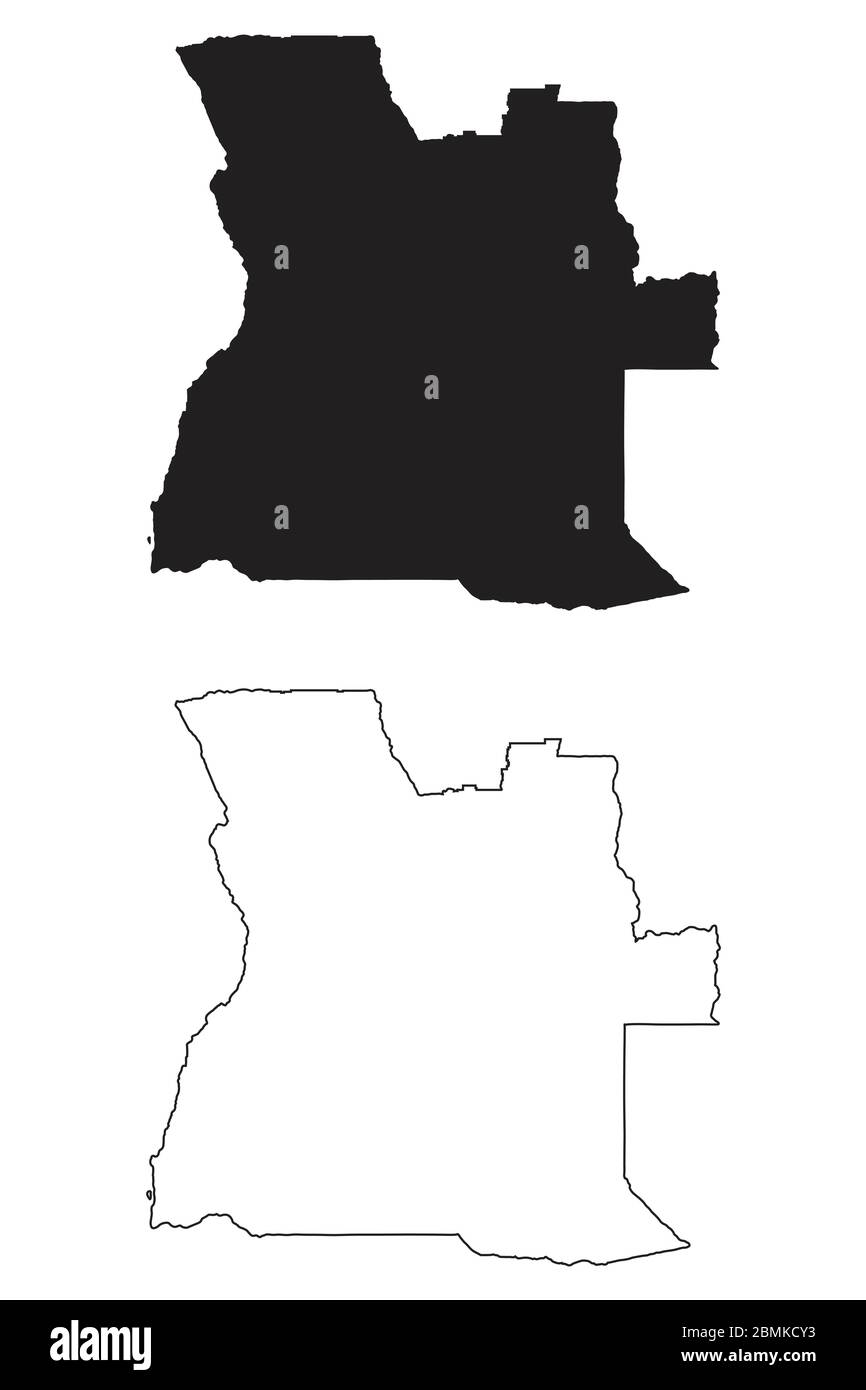 photo Angola Map Black And White alamy