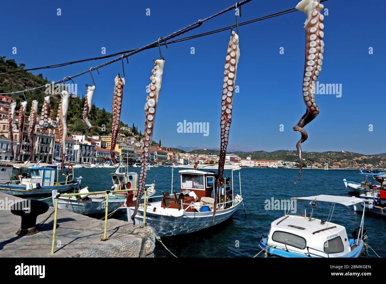 Fishing boats at Gythio, Peloponnesos, Greece Stock Photo