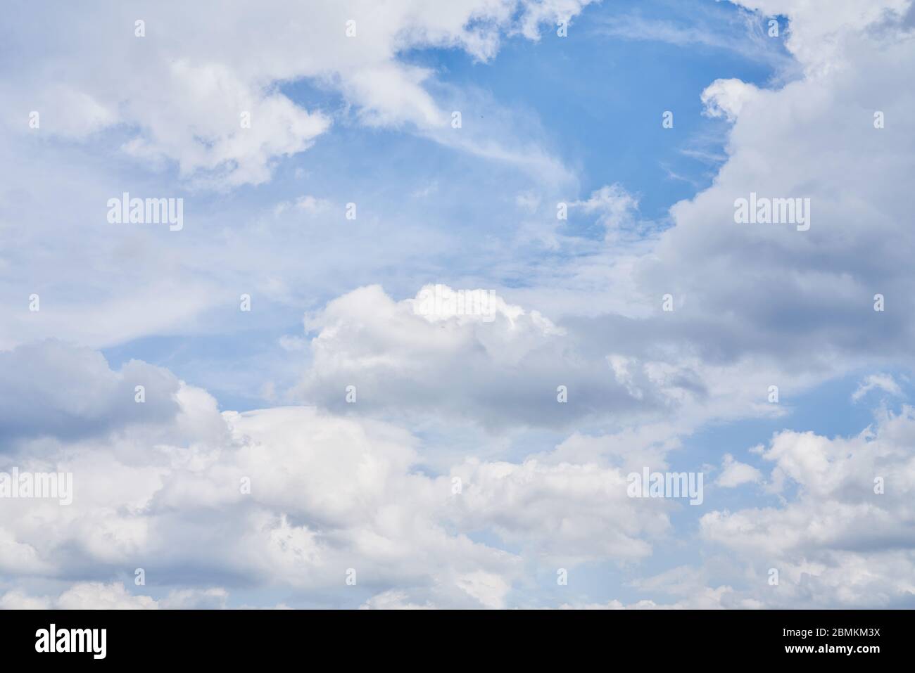Beautiful of summer blue sky with white clouds Stock Photo - Alamy