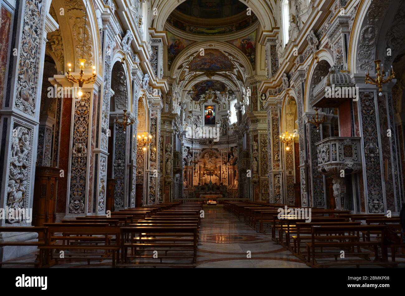 The interior of Cathedral of Palermo, Sicily Stock Photo - Alamy