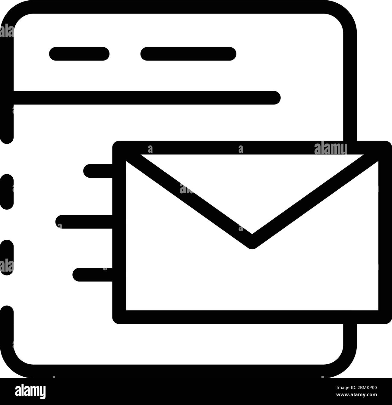 Outlook express icon Black and White Stock Photos & Images - Alamy