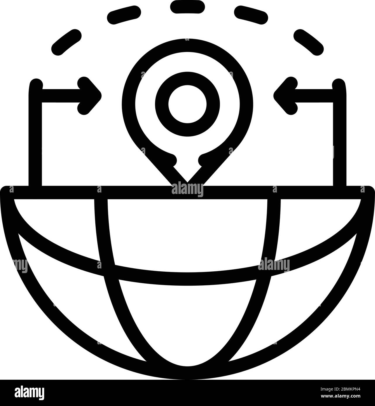 Filled globe icon Black and White Stock Photos Images Alamy