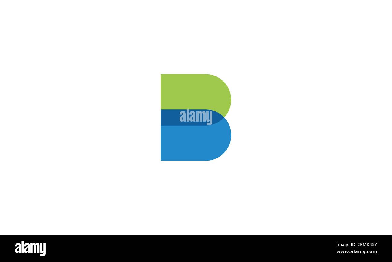 B logo . Abstract Letter B logo design. modern colorful overlay style. vector illustration Stock Vector