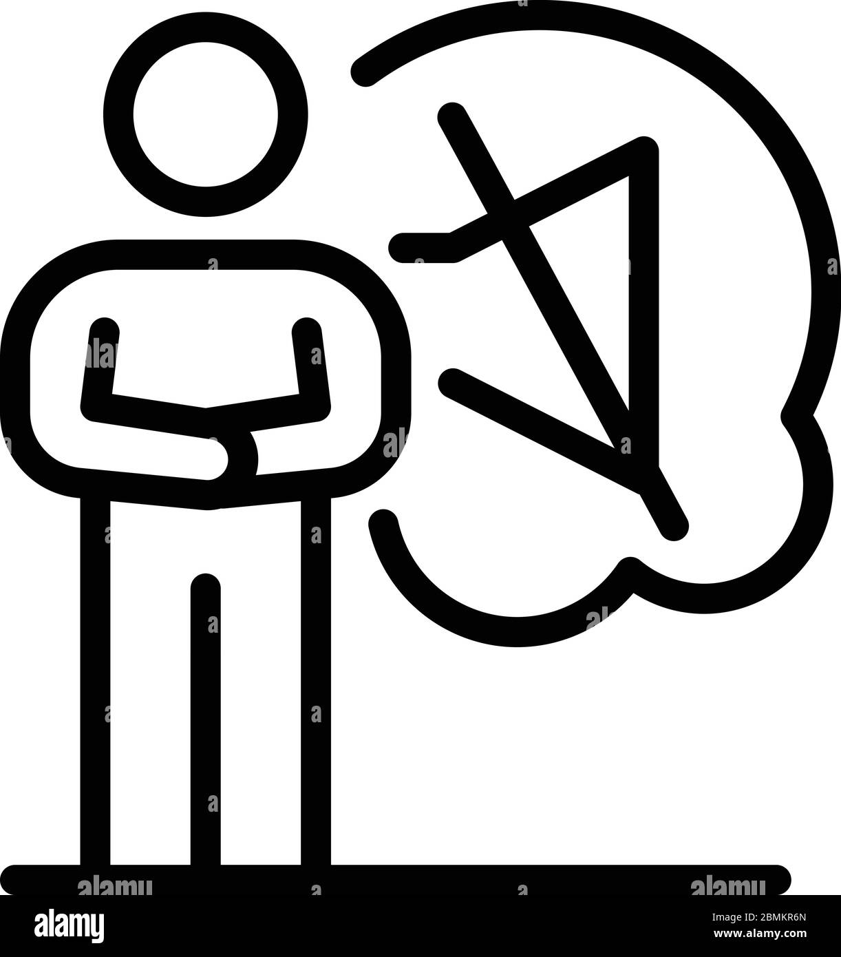 Sound off in a cloud icon, outline style Stock Vector Image & Art Alamy