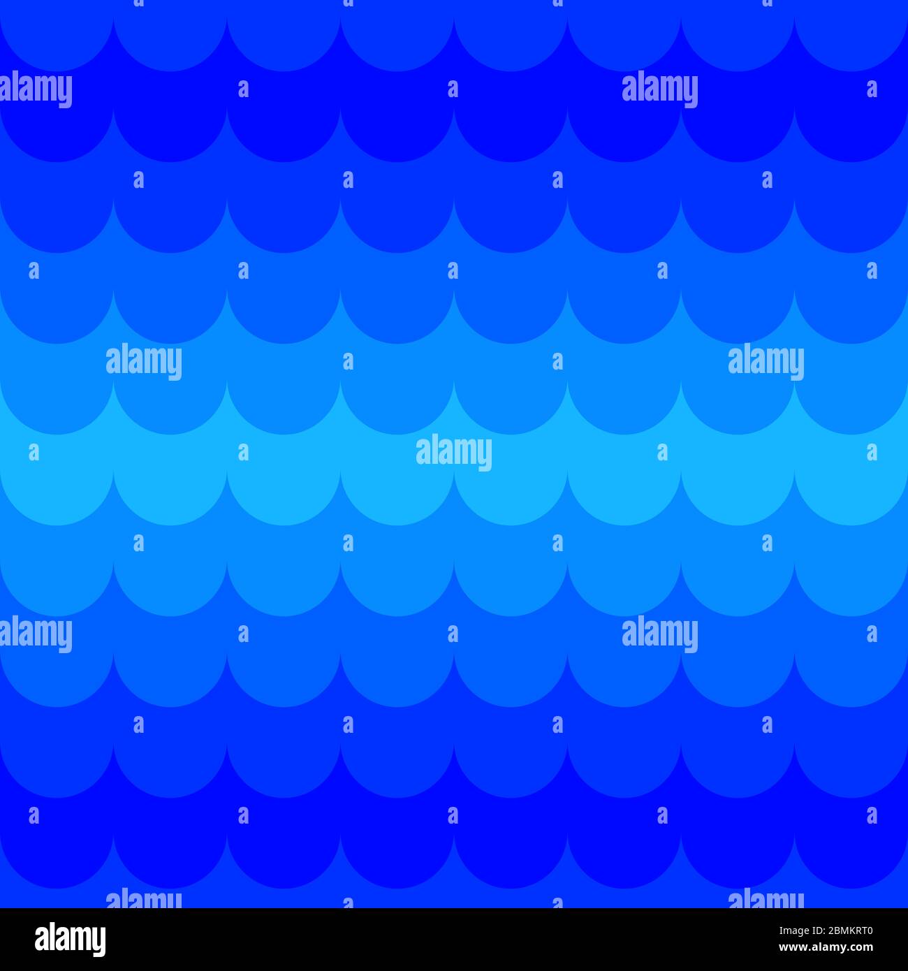 Seamless blue wave pattern, abstract sea background, flat texture for ...