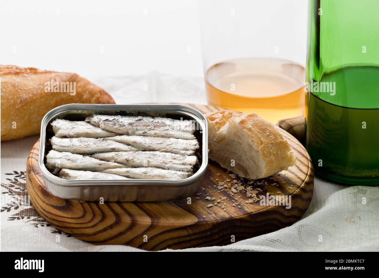Canned sardines. Immersed in olive oil Stock Photo Alamy