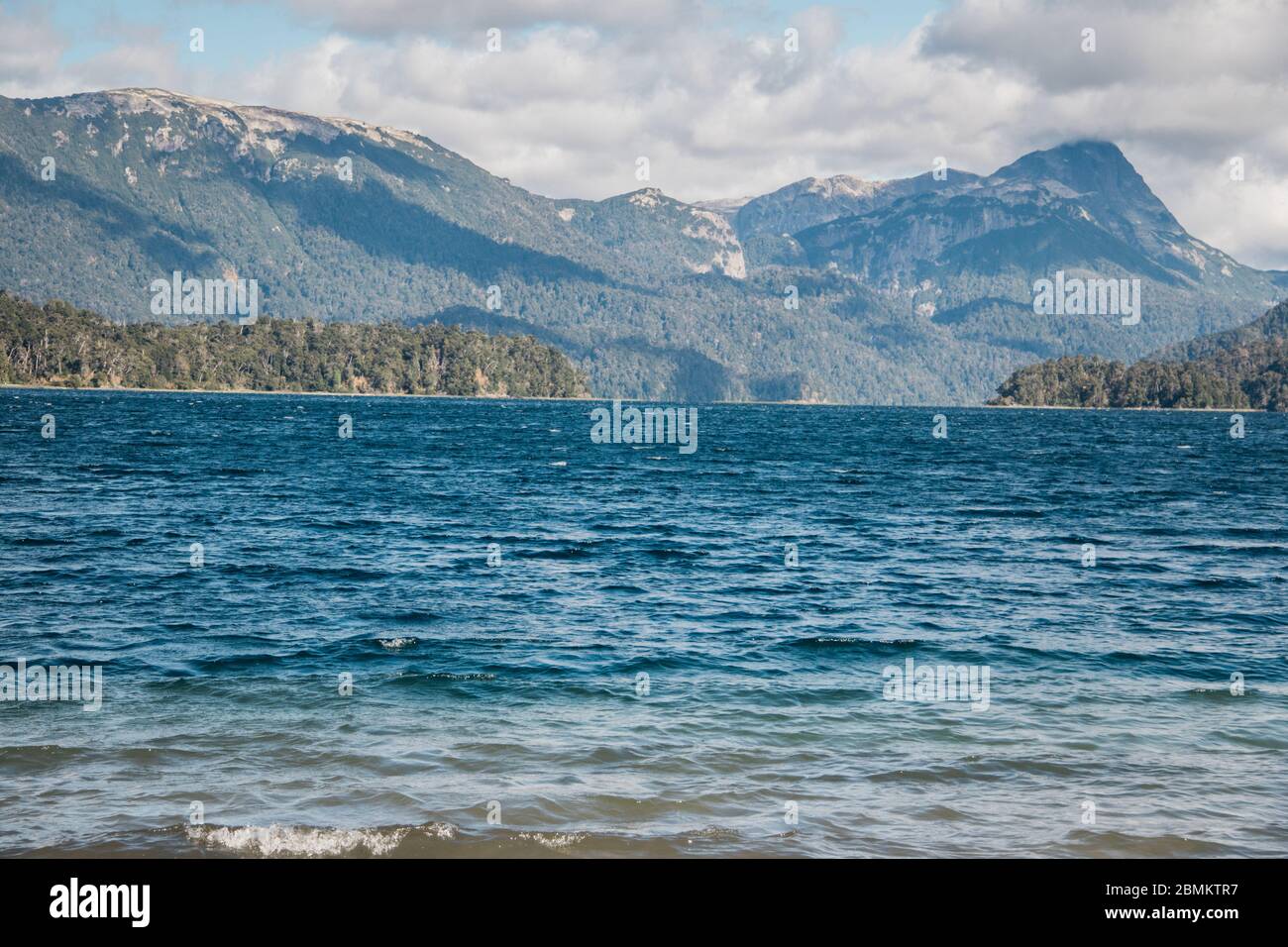 Lago villarino, Bariloche, Patagonia, Argentina Stock Photo