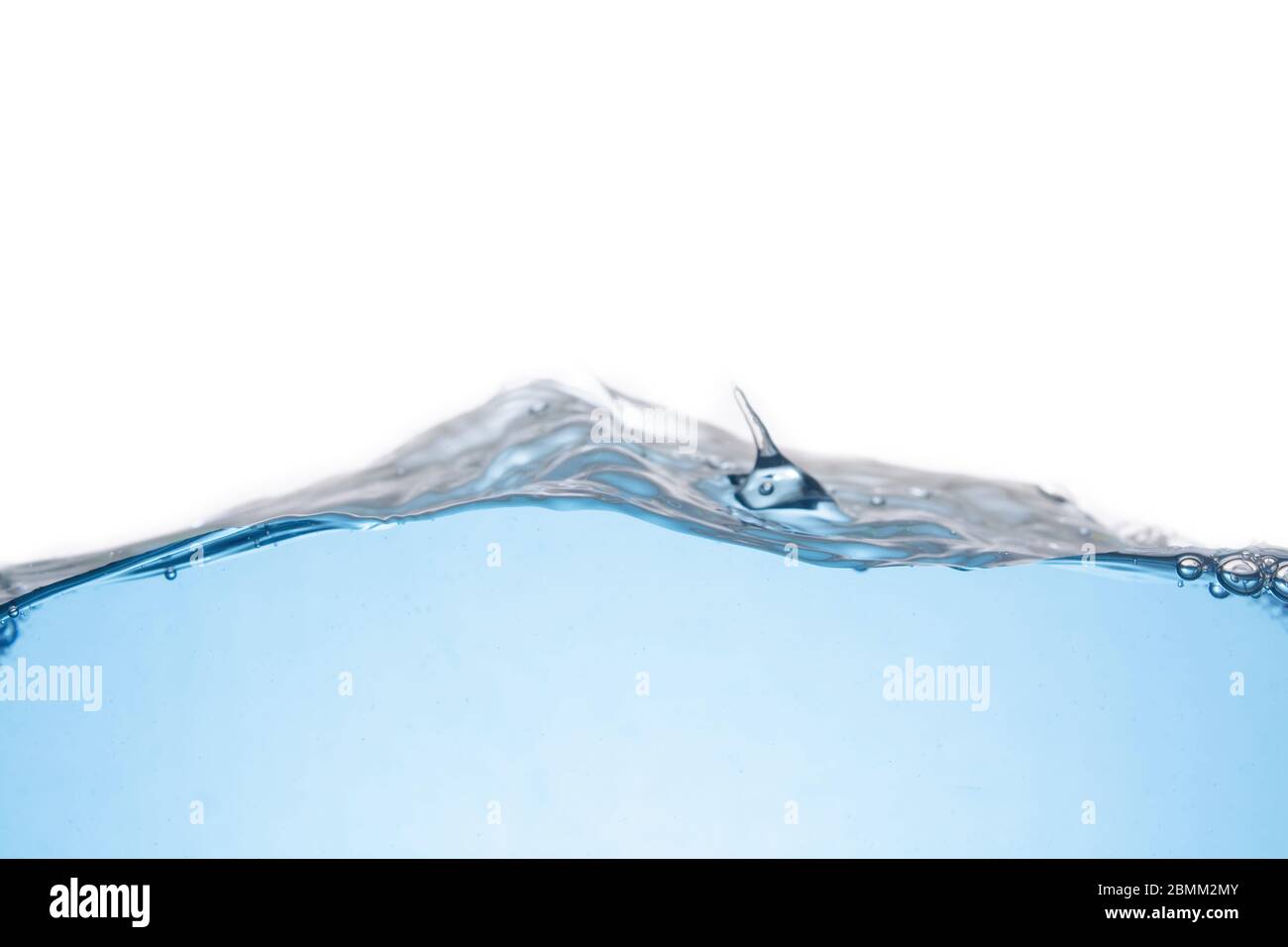 Clean light blue water wave isolated on white background Stock Photo ...