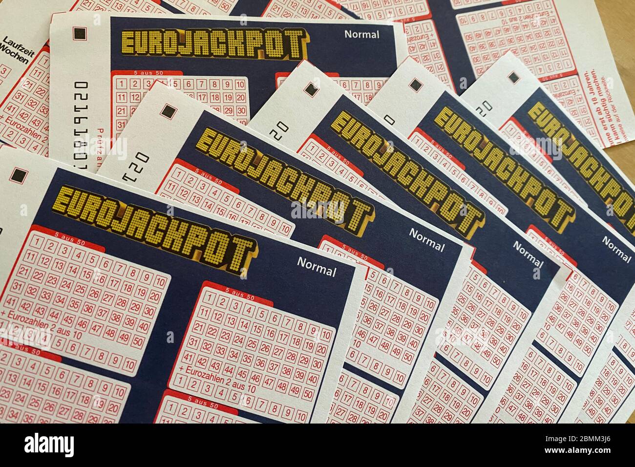 Munich, Deutschland. 10th May, 2020. Theme picture EUROJACKPOT. Eurojackpot  has been a number lottery that has been played since 2012 and is played  together in 18 participating European countries, feature, symbolic photo,