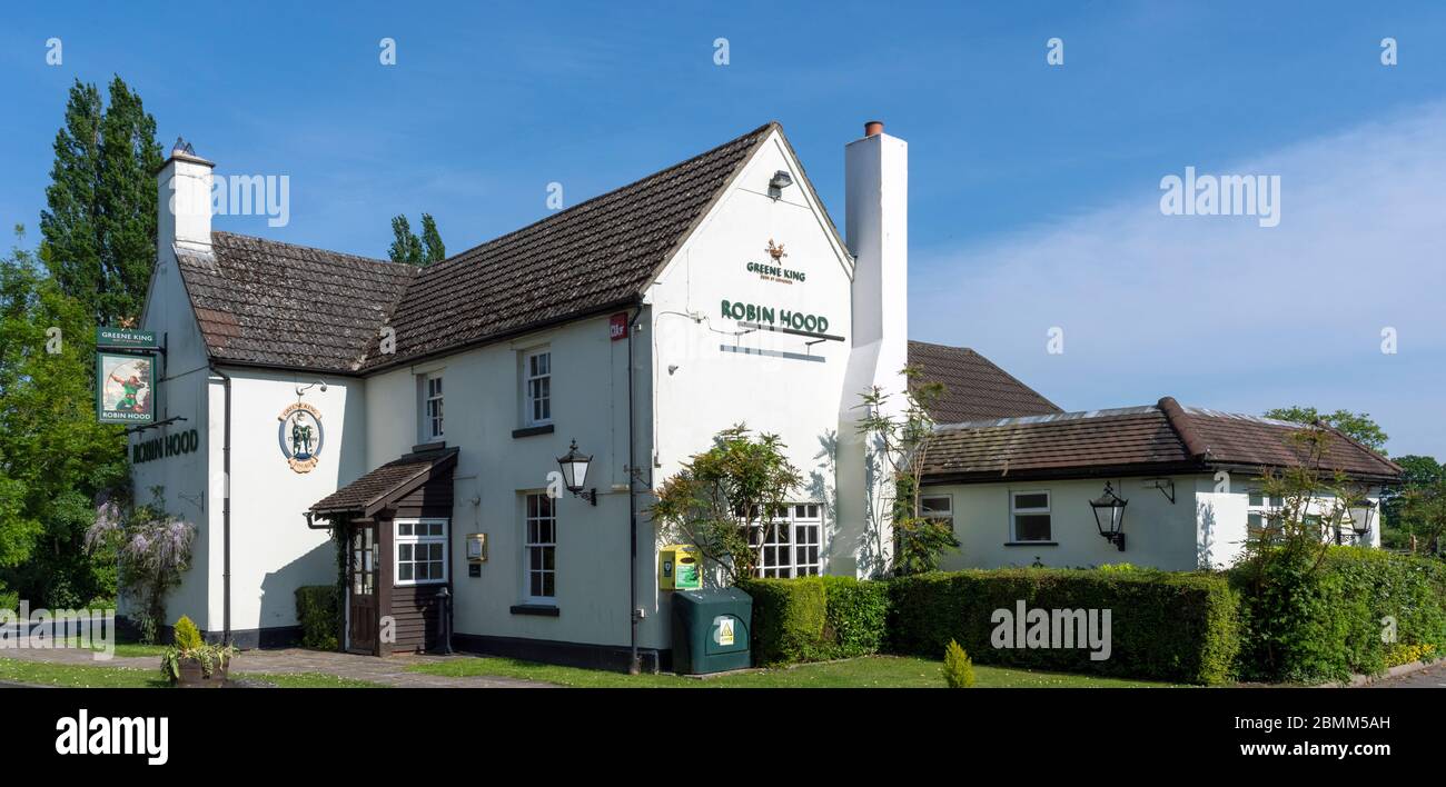 The Robin Hood Inn, Durley Street, Durley, Winchester, Hampshire, England, UK Stock Photo