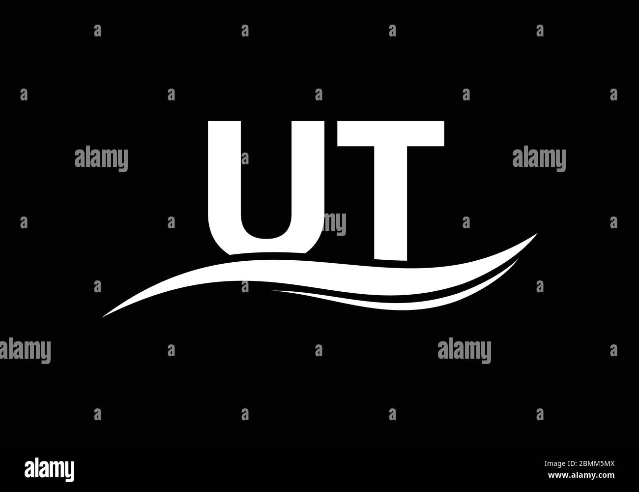Initial Monogram Letter U T Logo Design Vector Template. Graphic ...