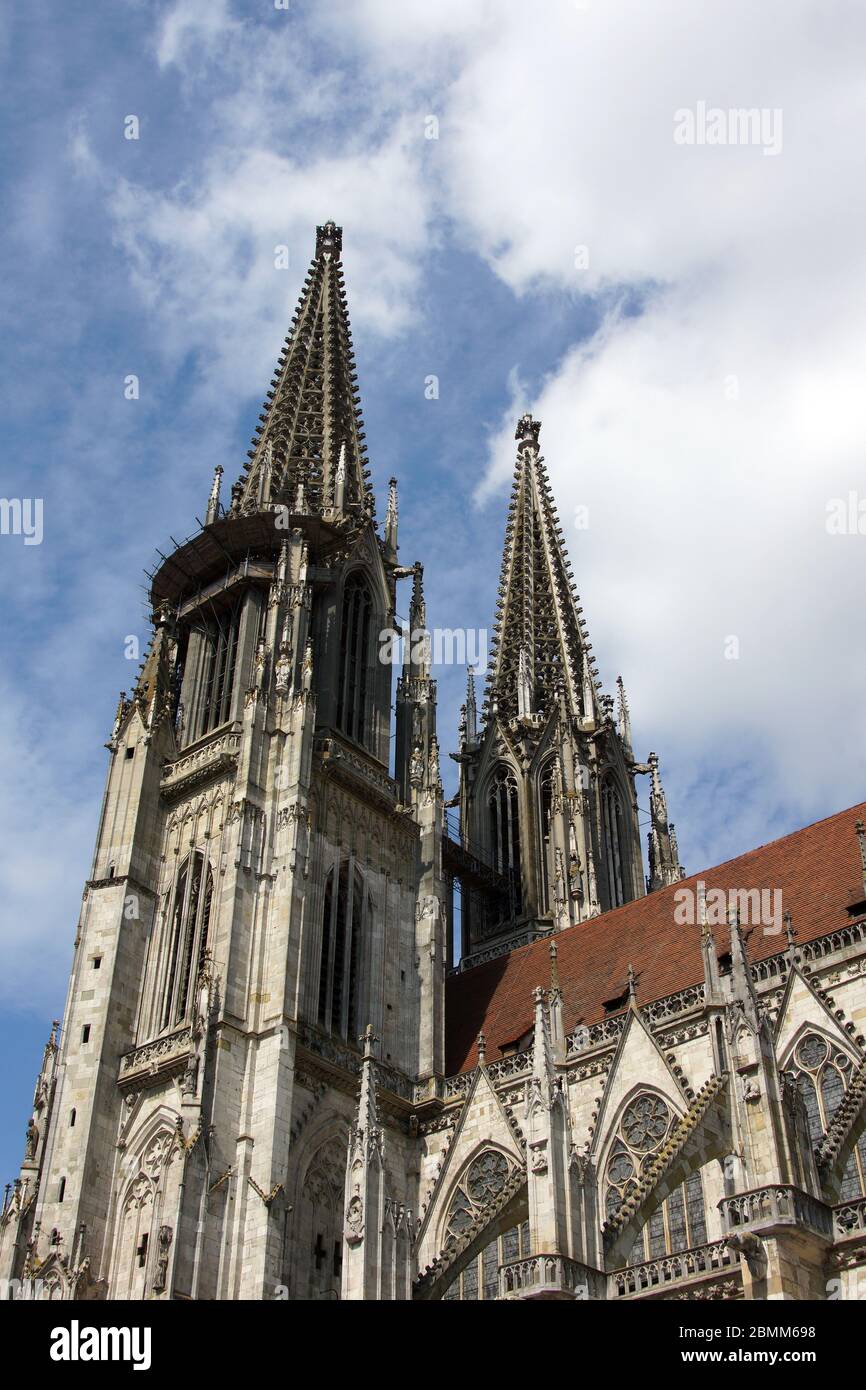 Regensburg Cathedral St. Peter Stock Photo