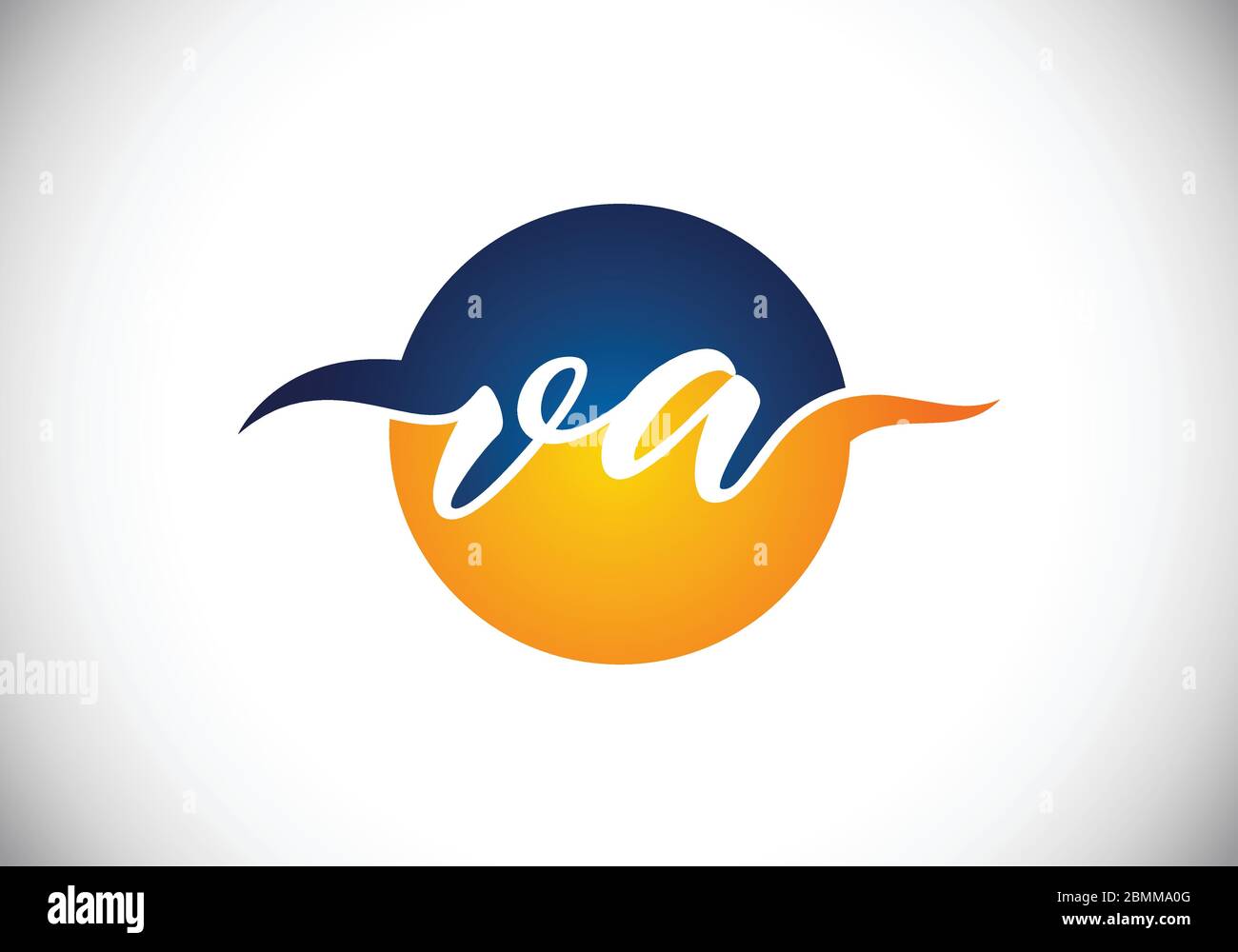 Initial Monogram Letter V A Logo Design Vector Template. Graphic ...
