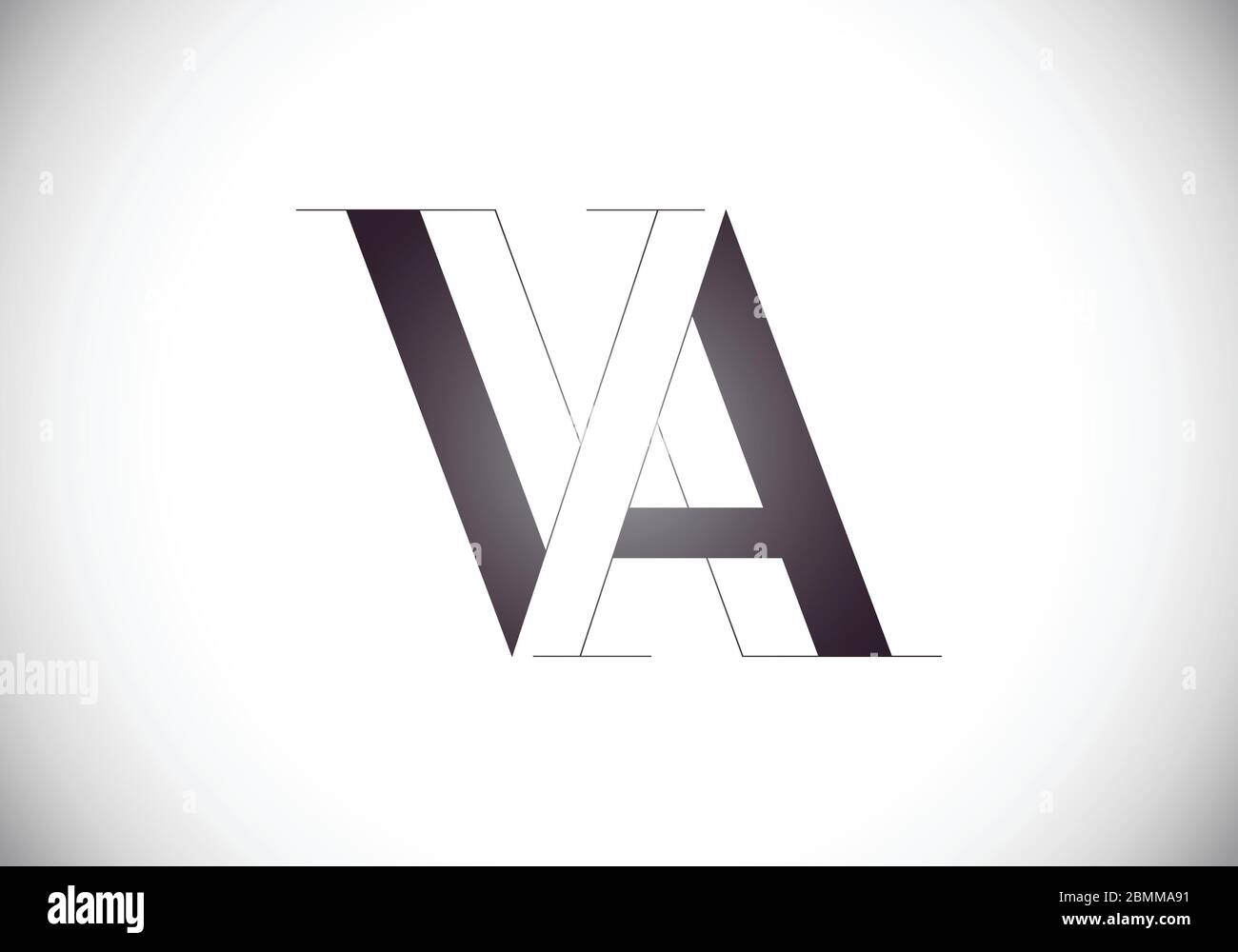 Initial Monogram Letter V A Logo Design Vector Template. Graphic ...