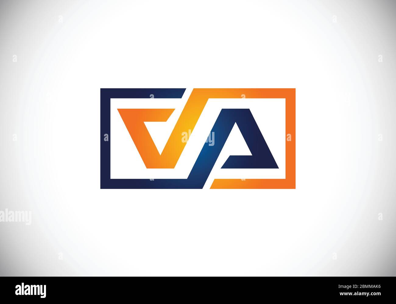 Initial Monogram Letter V A Logo Design Vector Template. Graphic ...