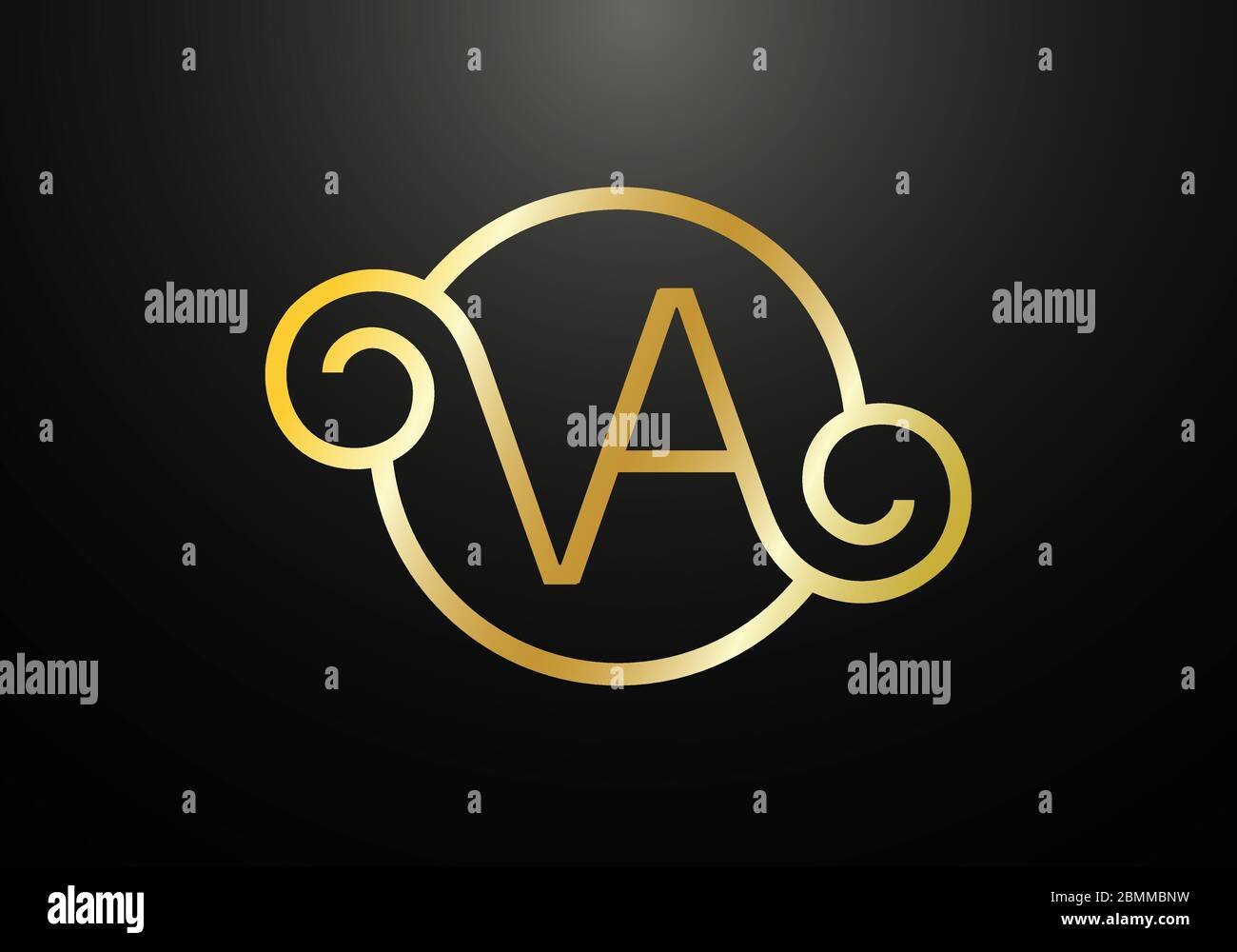 Initial Monogram Letter V A Logo Design Vector Template. Graphic ...