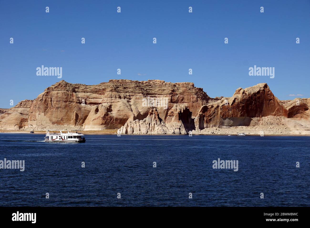 Floating Homes, Lake Powell, Page, AZ Stock Photo Alamy